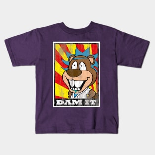 DAM IT BEAVER Kids T-Shirt